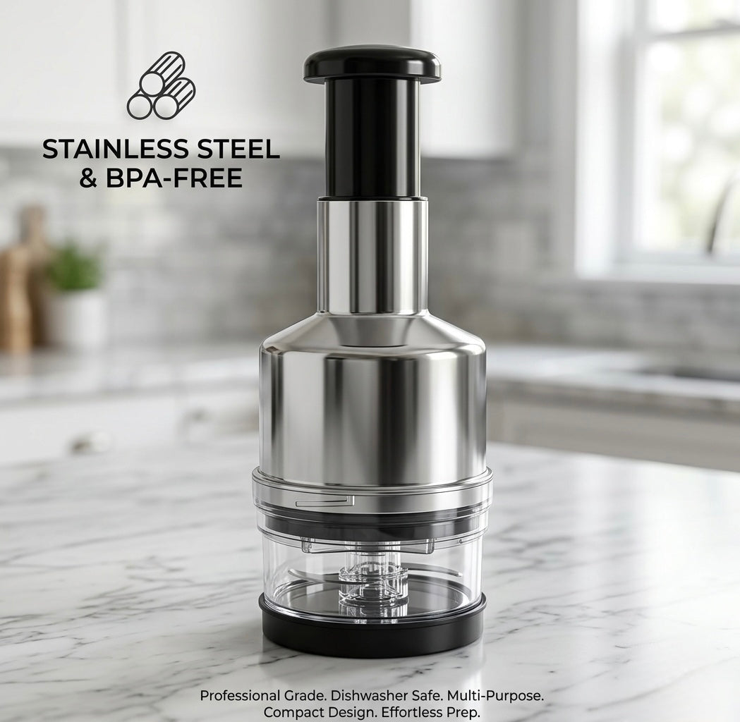 Mini Manual Hand Chopper & Vegetable Slicer