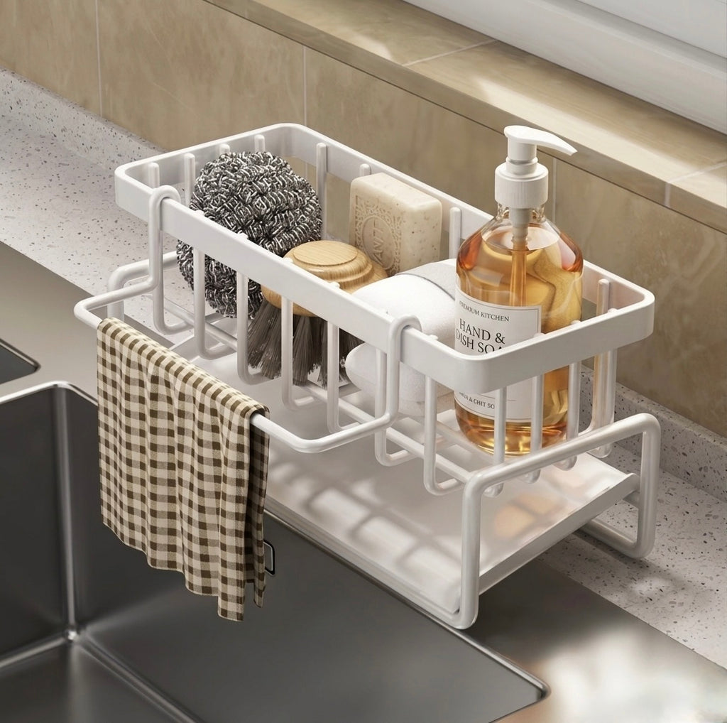 Hanging Rack – Integrated Draining & Storage, Kitchen Space-Saving Tool