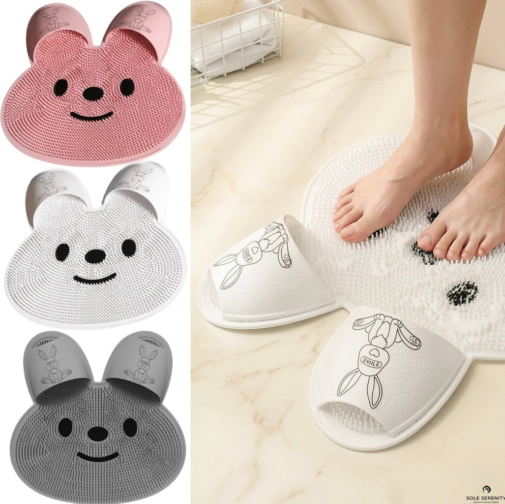 Silicone Foot Scrubber Mat | Anti-Slip Shower Massage & Exfoliator