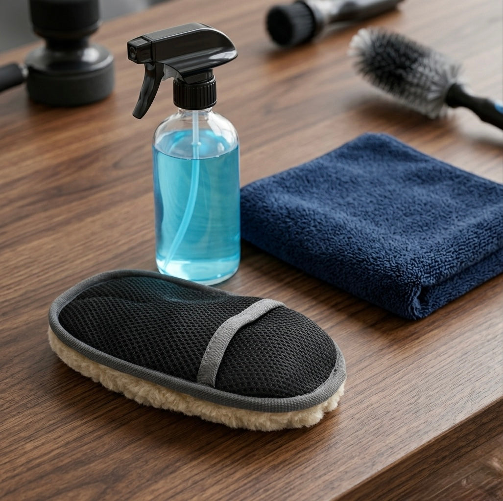 Premium Soft Wool Car Wash Mitt | Scratch-Free Professional Cleaning Glove