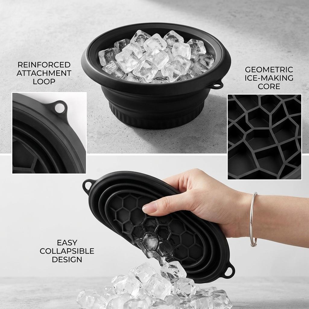 Silicone Facial Ice Tray | Portable De-Puffing & Cryo-Therapy