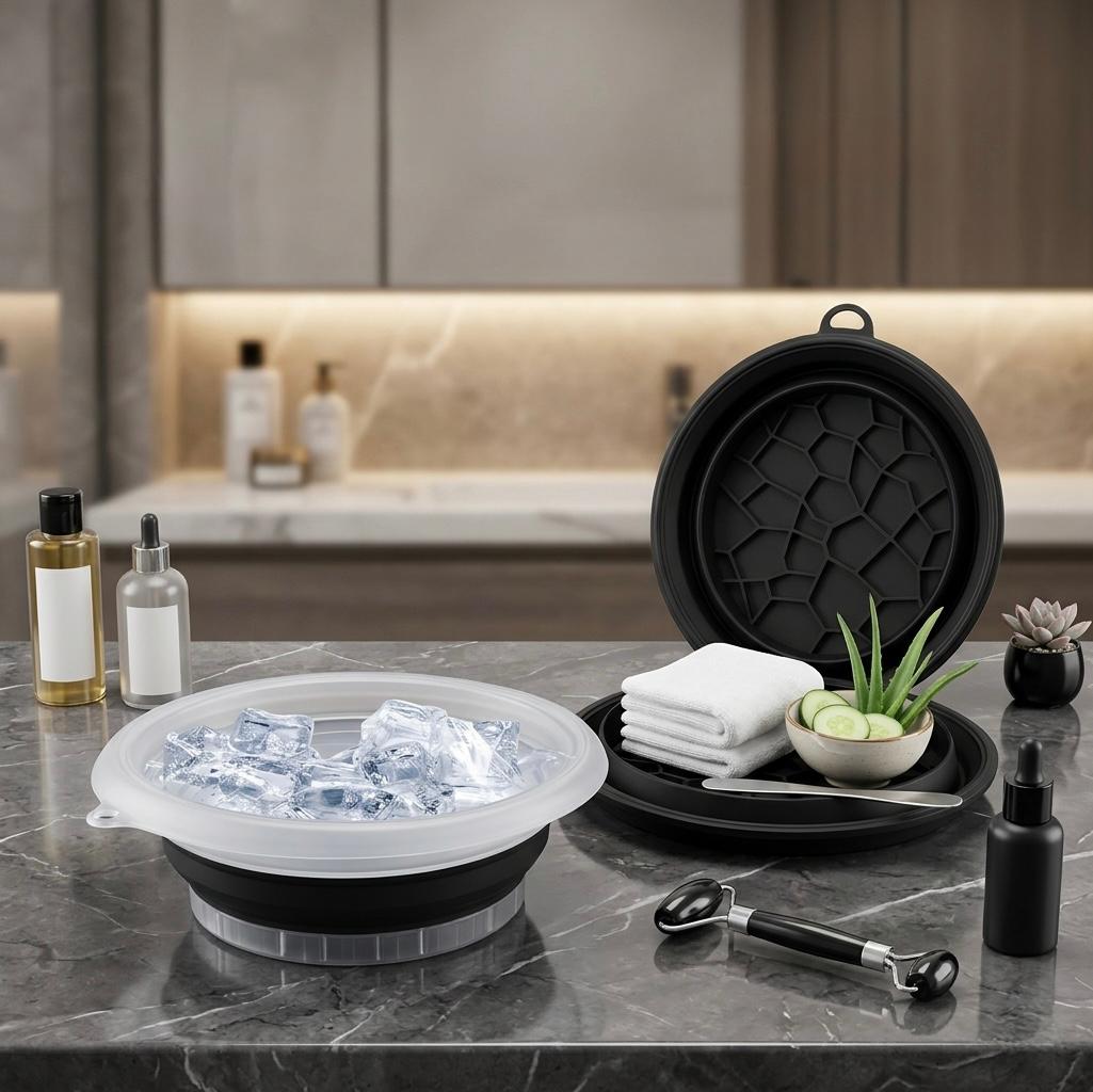 Silicone Facial Ice Tray | Portable De-Puffing & Cryo-Therapy